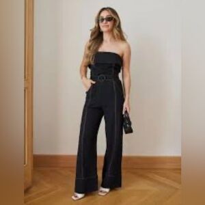 🔥🔥Zara linen Strapless Jumpsuit
